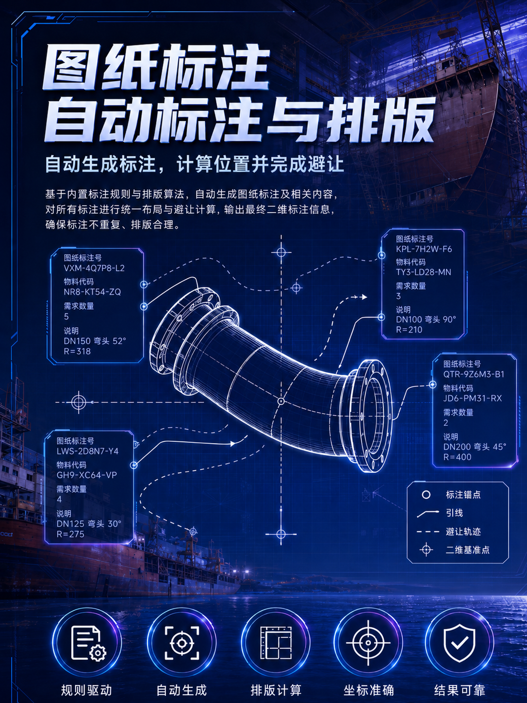 船舶管路图纸自动标注与排版文章配图